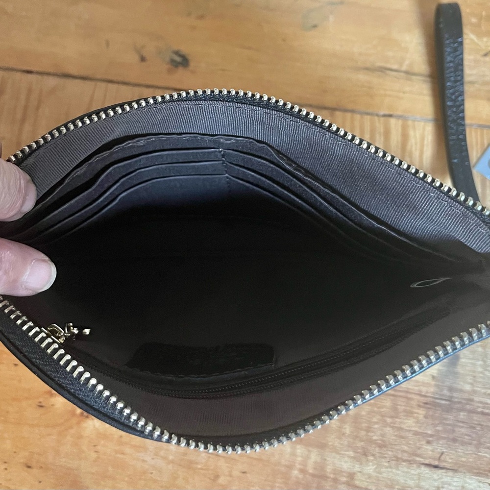 Sleek Black Leather BEFEN Wristlet - Picture 5 of 5